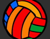 Desenho Bola de voleibol pintado por joão