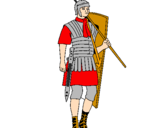 Desenho Soldado romano pintado por itach