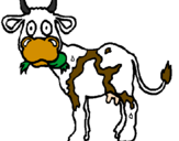 Desenho Vaca pintado por ro