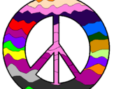 Desenho Símbolo da paz pintado por |Dulce