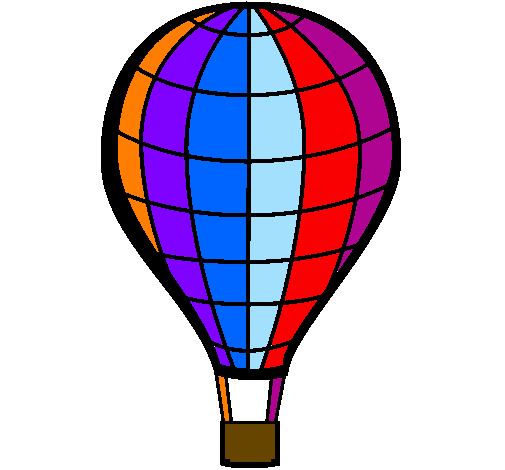 Desenho Balão de ar quente pintado por joao