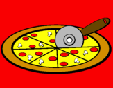 Desenho Pizza pintado por LUAN