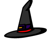 Desenho Chapéu de bruxa pintado por luyce