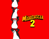 Desenho Madagascar 2 Pingüinos pintado por buca