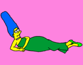 Desenho Marge pintado por MÓNICA