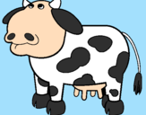 Desenho Vaca pensativa pintado por thuco