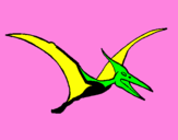 Desenho Pterodáctilo pintado por Matheus