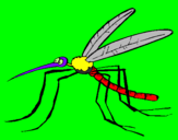 Desenho Mosquito pintado por hufu