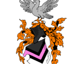 Desenho Escudo de armas e águia pintado por nazista