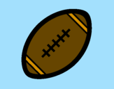 Desenho Bola de futebol americano II pintado por elia