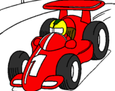 Desenho Carro de corrida pintado por Cicero Neto