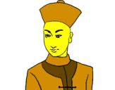 Desenho Jovem imperador pintado por Soldado Chines
