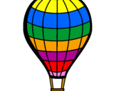 Desenho Balão de ar quente pintado por jef