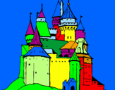 Desenho Castelo medieval pintado por ADRIANO