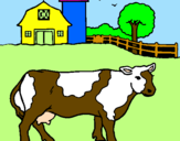 Desenho Vaca a pastar pintado por joao fillipe