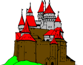 Desenho Castelo medieval pintado por tiago