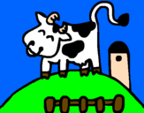 Desenho Vaca feliz pintado por ana