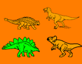 Desenho Dinossauros de terra pintado por cristian niño