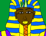 Desenho Tutankamon pintado por alexandre
