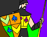 Desenho Cavaleiro da corte pintado por thales.br263A263B
