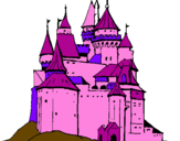 Desenho Castelo medieval pintado por JESSIKA