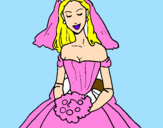 Desenho Noiva pintado por afj~]ç´[´[[´ççl,f.;j[]]oa