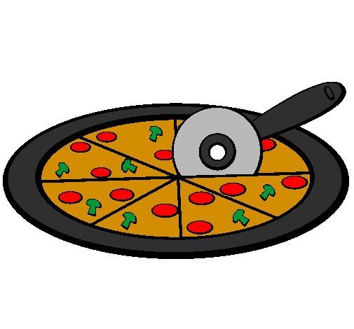 Desenho Pizza pintado por g.pedro