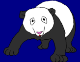 Desenho Urso panda pintado por bianca
