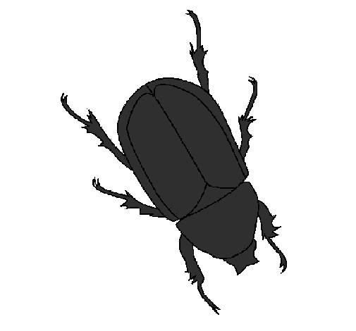Desenho Escaravelho pintado por Maurosvaldo