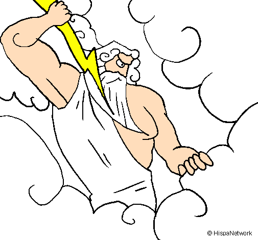 Desenho Zeus pintado por wwe champion