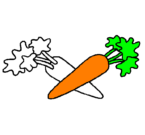 Desenho Cenoura pintado por mmmm