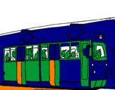 Desenho Eléctrico com passageiros pintado por DIEGO