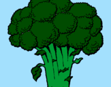 Desenho Brócolos pintado por kaleb