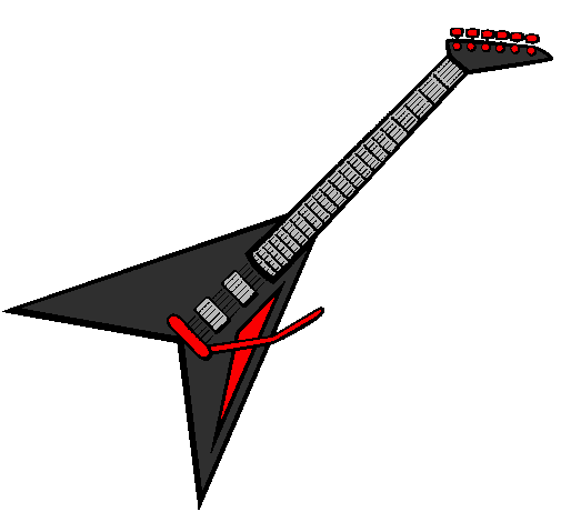 Desenho Guitarra elétrica II pintado por Felipe