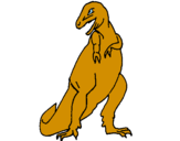 Desenho Tiranossauro rex pintado por rafael