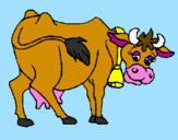 Desenho Vaca pintado por Naty
