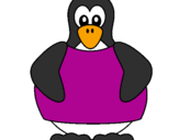 Desenho Pinguim pintado por duda sa