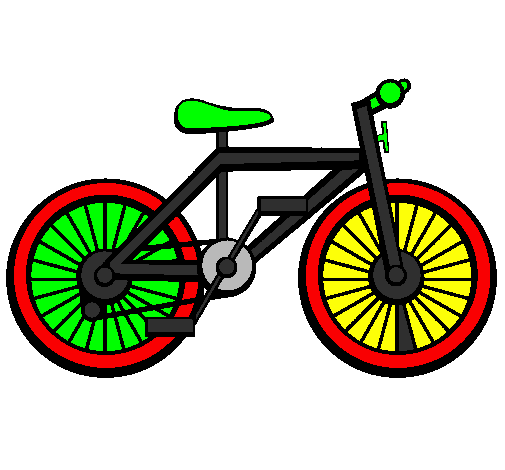 Desenho Bicicleta pintado por motos allyssom