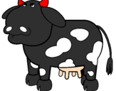 Desenho Vaca pensativa pintado por LuCaS