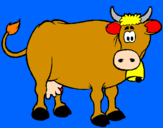 Desenho Vaca leiteira pintado por MÓNICA