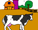 Desenho Vaca a pastar pintado por diogo