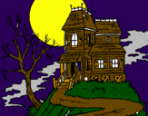 Desenho Casa encantada pintado por joao vitor carvalho