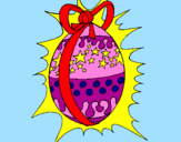 Desenho Ovo de Páscoa brilhante pintado por julia fleury tannus