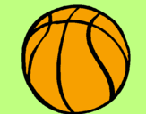 Desenho Bola de basquete pintado por yumi