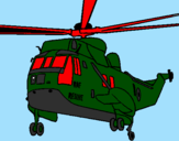 Desenho Helicoptero de resgate pintado por motos allyssom