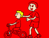 Desenho Triciclo pintado por marcus