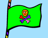 Desenho Bandeira  pintado por marcela 8 anos