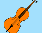 Desenho Violino pintado por vale