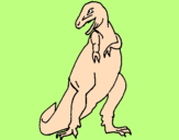 Desenho Tiranossauro rex pintado por mateus gatinho