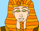 Desenho Tutankamon pintado por Onda